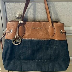 Michael Kors Brown and Denim Women's Bag